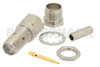 RP SMA Female Bulkhead Mount Connector Crimp/Solder Attachment for RG178, RG196, .235 inch D Hole