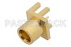 MCX Jack Connector Solder Attachment 0.062 inch End Launch PCB