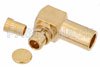 MMCX Plug Right Angle Connector Crimp/Solder Attachment for RG178, RG196