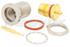 N Female Bulkhead Precision Connector Solder Attachment For PE-047SR, PE-SR047AL, PE-SR047FL, .640 inch DD Hole