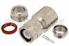 C Male Connector Clamp/Solder Attachment for RG14, RG217