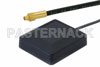 GPS Active Patch Antenna Operates From 1.5704 GHz to 1.5804 GHz With a Typical 0 dB Gain MMCX Male Input Connector on 17 ft. of RG-174 Rated