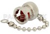 BNC Male Non-Shorting Dust Cap With 2.9 Inch Chain