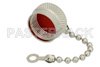 N Male Non-Shorting Dust Cap with 2.9 Inch Chain