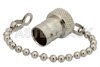 BNC Female Shorting Dust Cap With 4 Inch Chain