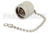 N Male Shorting Dust Cap With 4 Inch Chain