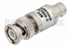 3 dB Fixed Attenuator, BNC Male to BNC Female Brass Nickel Body Rated to 1 Watt Up to 2 GHz
