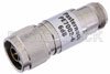 6 dB Fixed Attenuator, N Male to N Female Brass Nickel Body Rated to 1 Watt Up to 3 GHz