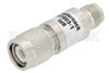 1 dB Fixed Attenuator, TNC Male to TNC Female Brass Nickel Body Rated to 1 Watt Up to 2 GHz