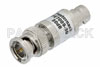 30 dB Fixed Attenuator, 75 Ohm BNC Male to 75 Ohm BNC Female Brass Nickel Body Rated to 1 Watt Up to 1,000 MHz