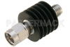 20 dB Fixed Attenuator, SMA Male to SMA Female Black Anodized Aluminum Heatsink Body Rated to 5 Watts Up to 18 GHz