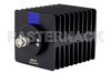 6 dB Fixed Attenuator, BNC Male To BNC Female Directional Black Anodized Aluminum Heatsink Body Rated To 100 Watts Up To 1000 MHz