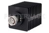 20 dB Fixed Attenuator, 7/16 DIN Male To 7/16 DIN Female Directional Black Anodized Aluminum Heatsink Body Rated To 100 Watts Up To 1.5 GHz