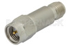 40 dB Fixed Attenuator, SMA Male to SMA Female Passivated Stainless Steel Body Rated to 2 Watts Up to 12.4 GHz