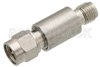 20 dB DC Bias Attenuator, SMA Male to SMA Female Passivated Stainless Steel Body Rated to 2 Watts from 500 MHz to 2 GHz