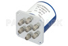 SP6T Electromechanical Relay Normally Open Switch, DC to 18 GHz, up to 240W, 28V, SMA