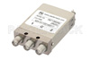 SPDT Electromechanical Relay Latching Switch, DC to 26.5 GHz, 20W, 28V Self Cut Off, Diodes, SMA
