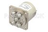 SP4T Electromechanical Relay Normally Open Switch, DC to 22 GHz, 20W, 12V, SMA