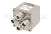Transfer Electromechanical Relay Latching Switch, DC to 12.4 GHz, 160W, 28V Self Cut Off, Diodes, N