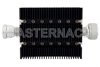 60 dB Fixed Attenuator, 7/16 DIN Female To 7/16 DIN Male Directional Black Anodized Aluminum Heatsink Body Rated To 100 Watts Up To 6 GHz