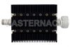 40 dB Fixed Attenuator, N Female To 7/16 DIN Male Directional Black Anodized Aluminum Heatsink Body Rated To 100 Watts Up To 6 GHz