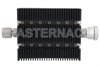 50 dB Fixed Attenuator, N Male To 7/16 DIN Female Directional Black Anodized Aluminum Heatsink Body Rated To 100 Watts Up To 6 GHz
