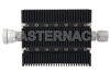 20 dB Fixed Attenuator, 7/16 DIN Female To N Male Directional Black Anodized Aluminum Heatsink Body Rated To 100 Watts Up To 6 GHz