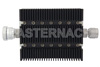 40 dB Fixed Attenuator, 7/16 DIN Female To N Male Directional Black Anodized Aluminum Heatsink Body Rated To 100 Watts Up To 6 GHz