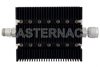 20 dB Fixed Attenuator, N Female To N Male Directional Black Anodized Aluminum Heatsink Body Rated To 100 Watts Up To 6 GHz