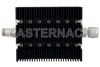 3 dB Fixed Attenuator, N Female To N Male Directional Black Anodized Aluminum Heatsink Body Rated To 100 Watts Up To 6 GHz