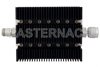 6 dB Fixed Attenuator, N Female To N Male Directional Black Anodized Aluminum Heatsink Body Rated To 100 Watts Up To 6 GHz