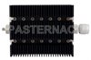40 dB Fixed Attenuator, SMA Female To N Male Directional Black Anodized Aluminum Heatsink Body Rated To 100 Watts Up To 6 GHz