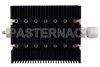 60 dB Fixed Attenuator, SMA Female To N Male Directional Black Anodized Aluminum Heatsink Body Rated To 100 Watts Up To 6 GHz