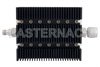 3 dB Fixed Attenuator, TNC Female To N Male Directional Black Anodized Aluminum Heatsink Body Rated To 100 Watts Up To 6 GHz