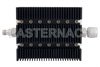 40 dB Fixed Attenuator, TNC Female To N Male Directional Black Anodized Aluminum Heatsink Body Rated To 100 Watts Up To 6 GHz