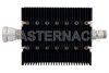 10 dB Fixed Attenuator, 7/16 DIN Female To N Female Directional Black Anodized Aluminum Heatsink Body Rated To 100 Watts Up To 6 GHz