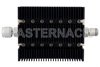 3 dB Fixed Attenuator, N Male To N Female Directional Black Anodized Aluminum Heatsink Body Rated To 100 Watts Up To 6 GHz