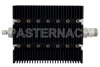 10 dB Fixed Attenuator, SMA Male To N Female Directional Black Anodized Aluminum Heatsink Body Rated To 100 Watts Up To 6 GHz