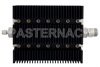3 dB Fixed Attenuator, SMA Male To N Female Directional Black Anodized Aluminum Heatsink Body Rated To 100 Watts Up To 6 GHz