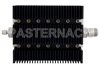 30 dB Fixed Attenuator, SMA Male To N Female Directional Black Anodized Aluminum Heatsink Body Rated To 100 Watts Up To 6 GHz