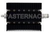 50 dB Fixed Attenuator, SMA Male To N Female Directional Black Anodized Aluminum Heatsink Body Rated To 100 Watts Up To 6 GHz
