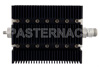 30 dB Fixed Attenuator, SMA Female To N Female Directional Black Anodized Aluminum Heatsink Body Rated To 100 Watts Up To 6 GHz