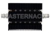 3 dB Fixed Attenuator, TNC Male To N Female Directional Black Anodized Aluminum Heatsink Body Rated To 100 Watts Up To 6 GHz