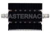 40 dB Fixed Attenuator, TNC Male To N Female Directional Black Anodized Aluminum Heatsink Body Rated To 100 Watts Up To 6 GHz