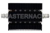 50 dB Fixed Attenuator, TNC Male To N Female Directional Black Anodized Aluminum Heatsink Body Rated To 100 Watts Up To 6 GHz