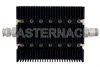 6 dB Fixed Attenuator, TNC Male To N Female Directional Black Anodized Aluminum Heatsink Body Rated To 100 Watts Up To 6 GHz