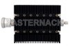 30 dB Fixed Attenuator, 7/16 DIN Female To SMA Male Directional Black Anodized Aluminum Heatsink Body Rated To 100 Watts Up To 6 GHz