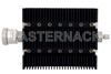60 dB Fixed Attenuator, 7/16 DIN Female To SMA Male Directional Black Anodized Aluminum Heatsink Body Rated To 100 Watts Up To 6 GHz