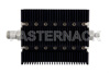 20 dB Fixed Attenuator, N Female To SMA Male Directional Black Anodized Aluminum Heatsink Body Rated To 100 Watts Up To 6 GHz