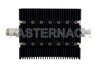 30 dB Fixed Attenuator, N Female To SMA Male Directional Black Anodized Aluminum Heatsink Body Rated To 100 Watts Up To 6 GHz